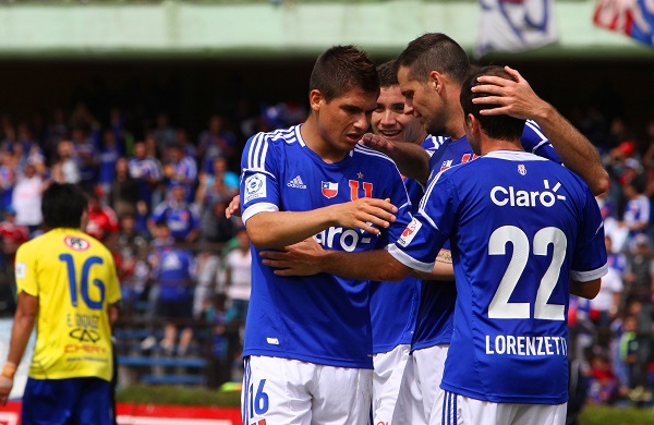 Los goleadores de la U. de Chile frente a la U. de Concepción