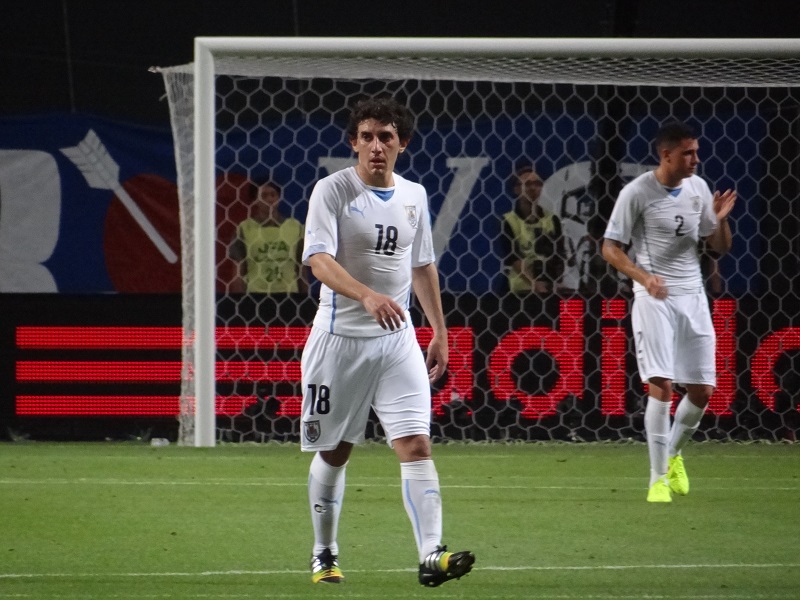 Mathías Corujo participó en triunfo de Uruguay