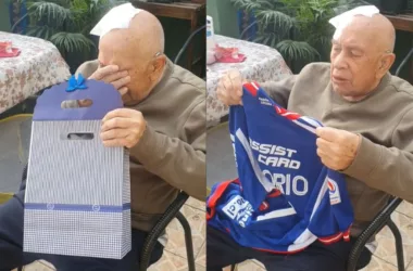 Esto es la U: La conmovedora reacción de experimentado hincha por regalo bullanguero y que emocionó al pueblo azul