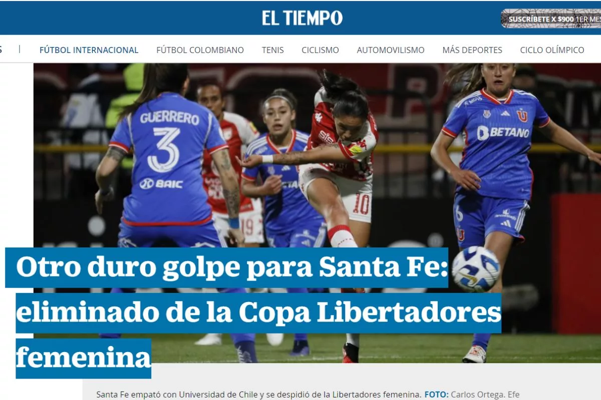 La U en Copa Libertadores: Portales colombianos iracundos luego de que las Leonas eliminaran a las locales de Santa Fe