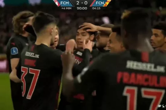 [VIDEO] La Joya no deja de brillar: Osorio entró para marcar un golazo y dejó a su club peleando el liderato en Dinamarca