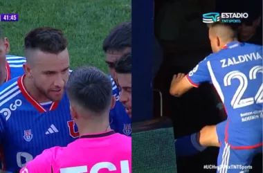 ¿Era roja? Esta fue la jugada con la que Matías Zaldivia se fue expulsado contra Coquimbo y terminó furioso golpeando un letrero