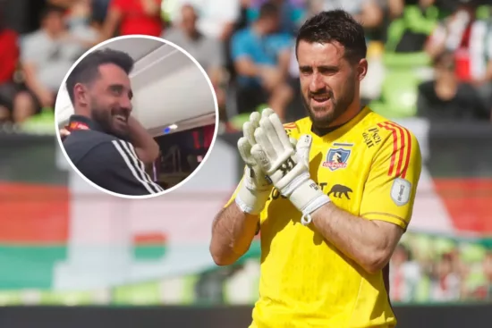 [VIDEO] "Chunchos cul...": Un desatado Fernando De Paul grita y canta en contra de Universidad de Chile en celebración de Colo-Colo