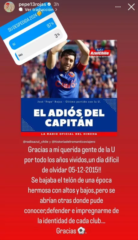 ¿Se viene despedida? Histórico de la U propone un último partido tras retirarse del fútbol