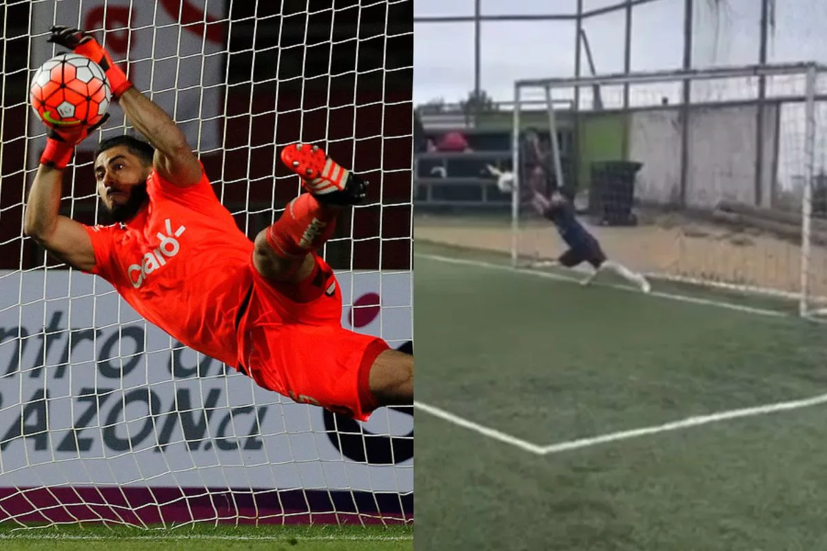 "Papá, lo estaba poniendo nervioso": Hijo de Johnny Herrera despistó a su rival y brilló atajando un penal