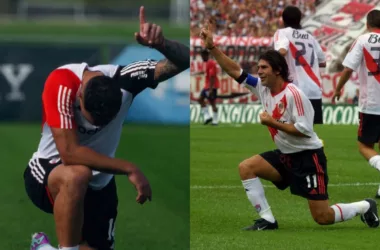 "A lo Matador, de mi época": Jugador de River Plate anotó golazo y lo celebró como Marcelo Salas