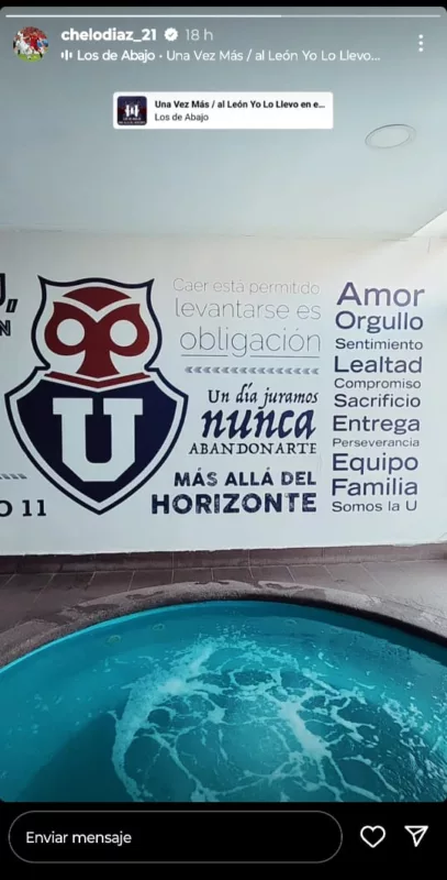 De la U hasta la médula: Marcelo Díaz mostró la intimidad del CDA y un particular mural