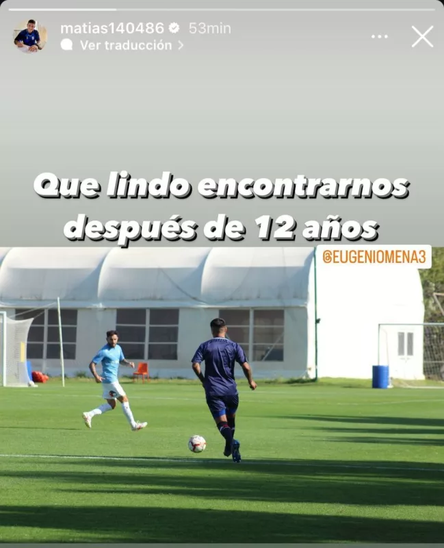 "Qué lindo encontrarnos después de 12 años": El especial partido de Matías Rodríguez con excompañero campeón de Copa Sudamericana