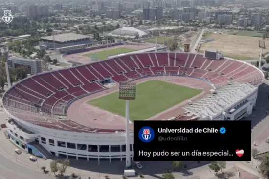 "Queremos fiesta y carnaval": La U lamenta la suspensión del partido con imágenes de un Estadio Nacional vacío