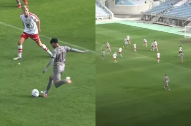 Una pegó en el palo: Darío Osorio tuvo las dos ocasiones más claras en partido del Midtjylland