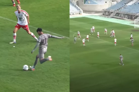 Una pegó en el palo: Darío Osorio tuvo las dos ocasiones más claras en partido del Midtjylland