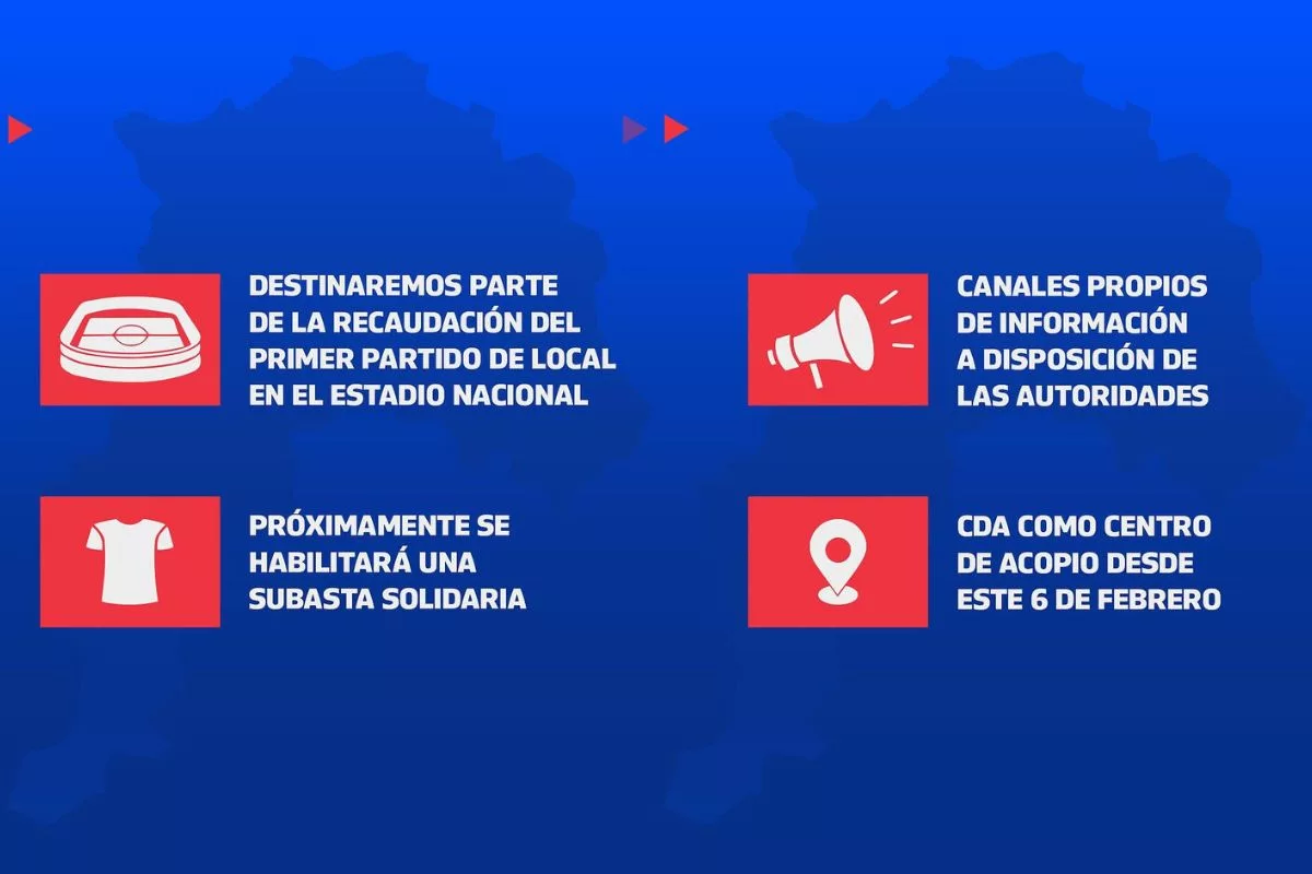 Las tres medidas de la U para apoyar a víctimas de incendio: Primer partido en el Estadio Nacional será parte de la ayuda