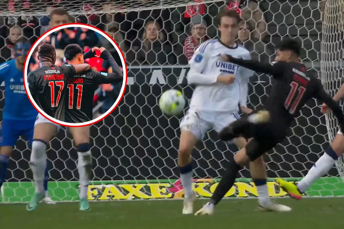 Volea al ángulo: El espectacular golazo de Darío Osorio en Dinamarca