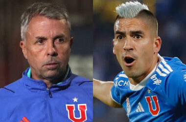 Primer plano de Gustavo Álvarez y Leandro Fernández.