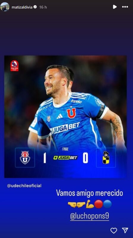 Seleccionados de la U deliran con el rendimiento de este jugador en clasificación a la final de Copa Chile