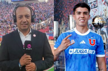 Marcelo Díaz y Julián Alfaro con camiseta de la U.