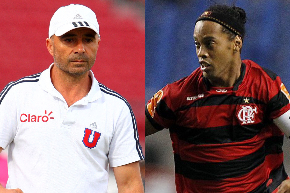 Jorge Sampaoli recuerda conversación con Ronaldinho mientras dirigía a la U en Copa Sudamericana: "Me dijo que..."