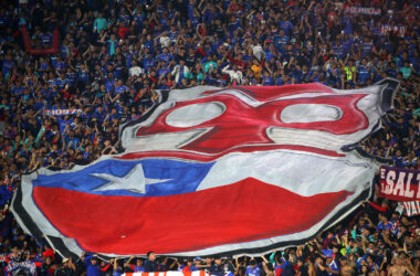 Hinchas de Universidad de Chile en el estadio Nacional.
