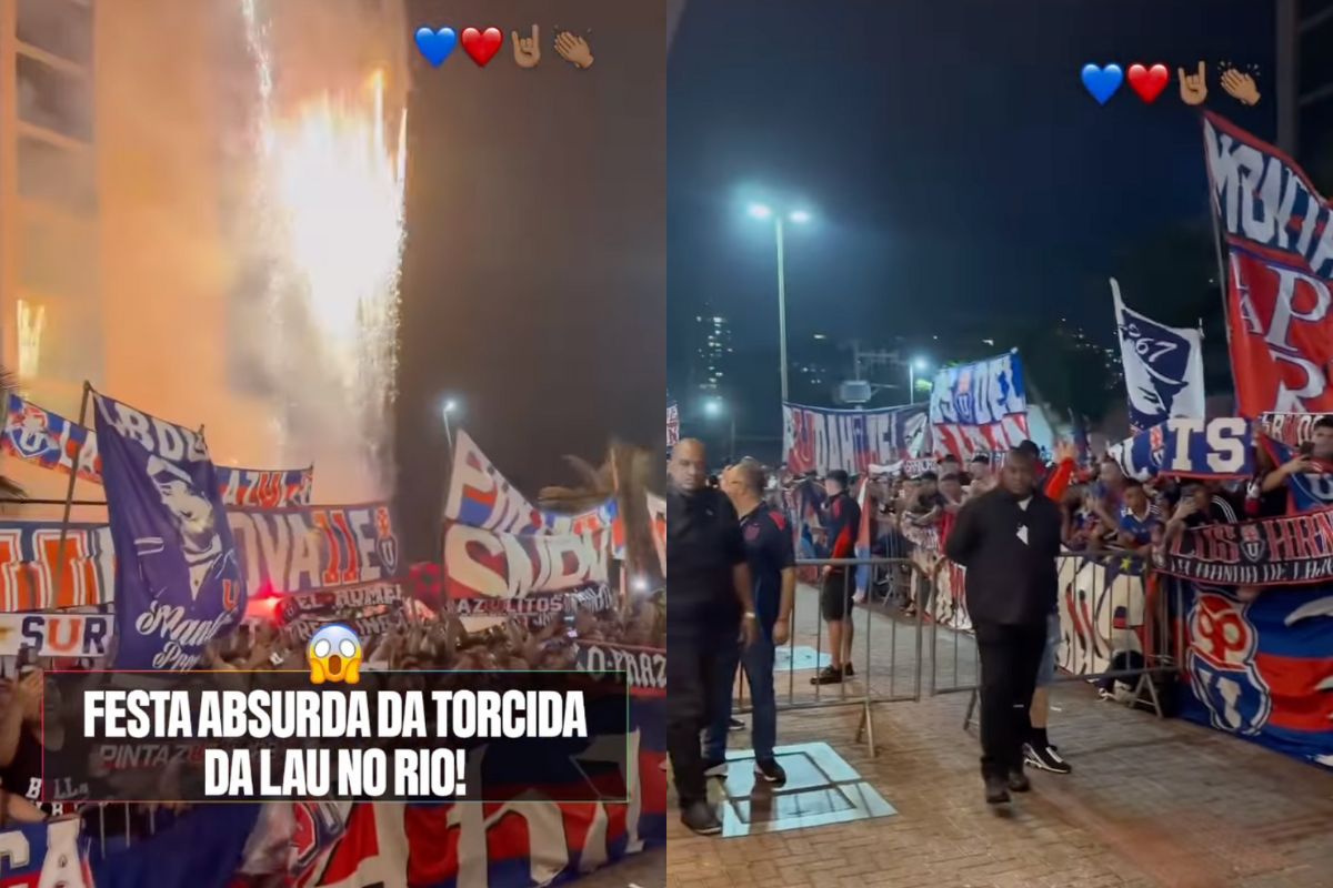 La U U de Chile vs Botafogo fiesta hinchas