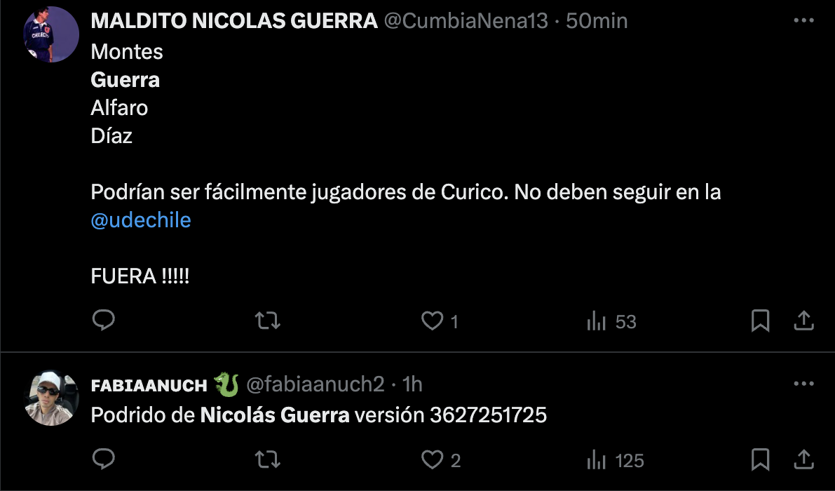 "Van a seguir romantizando a ese amateur": hinchas barren con jugador de la U en duelo ante Curicó Unido