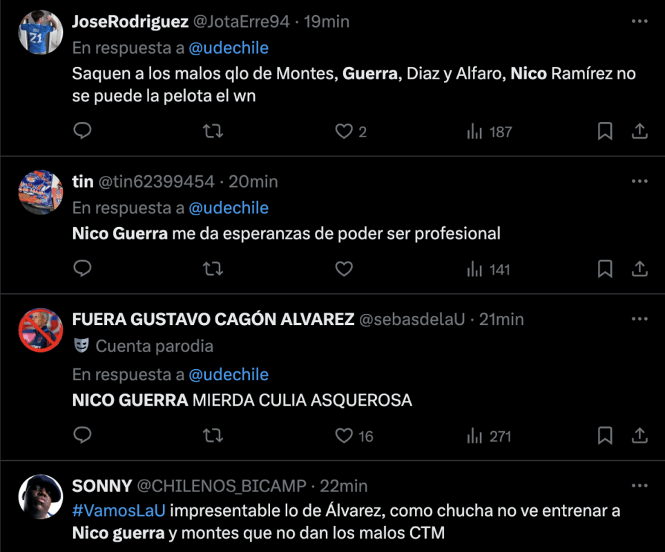 "Van a seguir romantizando a ese amateur": hinchas barren con jugador de la U en duelo ante Curicó Unido