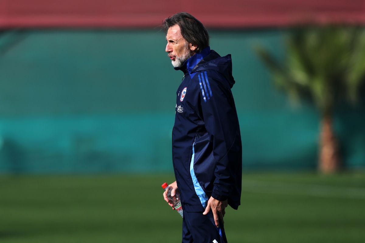 Ricardo Gareca entrenando a La Roja