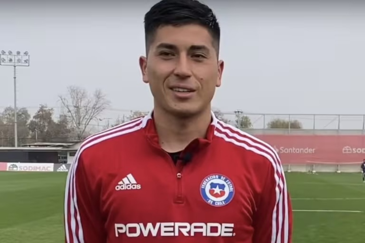 Sepúlveda durante un microciclo sub-23 de La Roja.